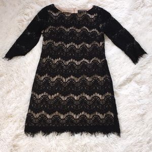Jessica Howard Patterned Lace Shift Dress